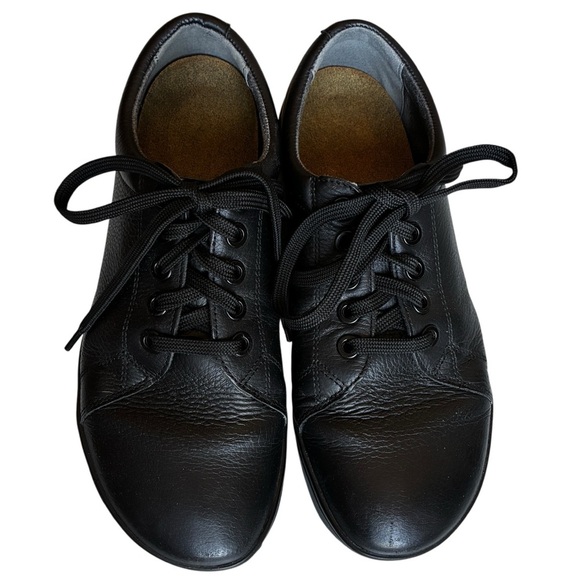 Birkenstock QO 500 Smooth Black Leather Sneaker Work Shoe Non Metal L9 M7 - Picture 12 of 12